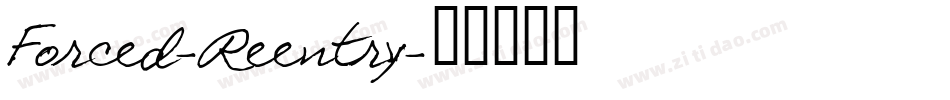 Forced-Reentry字体转换