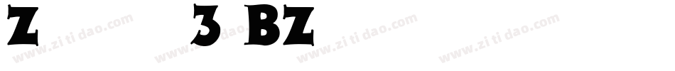 Zaleski-3zBZ字体转换