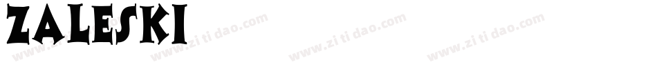 Zaleski字体转换