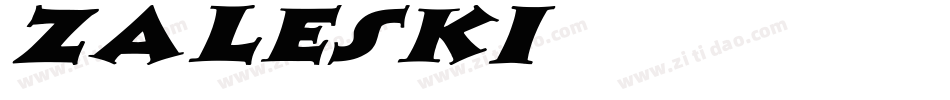 Zaleski字体转换