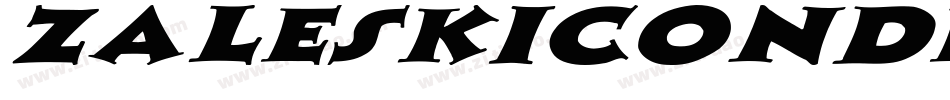ZaleskiCondensed-x3g8字体转换