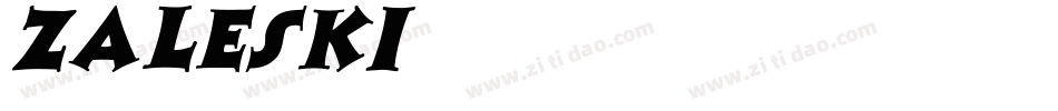Zaleski字体转换