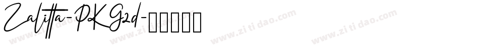 Zalitta-PKG2d字体转换