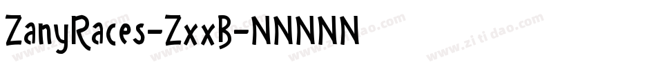ZanyRaces-ZxxB字体转换