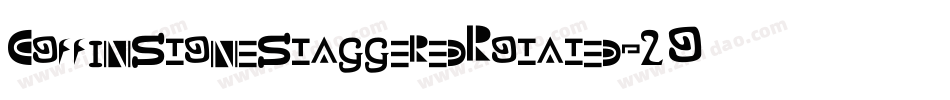 CoffinStoneStaggeredRotated-2OO4X字体转换