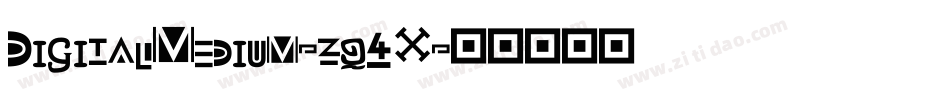 DigitalMedium-zq4X字体转换