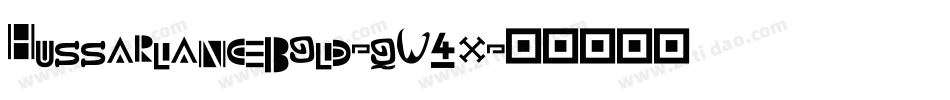 HussarlanceBold-qW4x字体转换