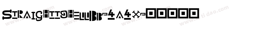StraighttohellBb-4a4x字体转换