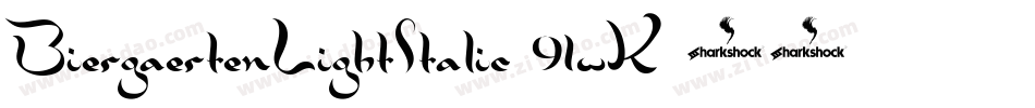 BiergaertenLightItalic-91wK字体转换