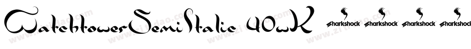 WatchtowerSemiItalic-40wK字体转换