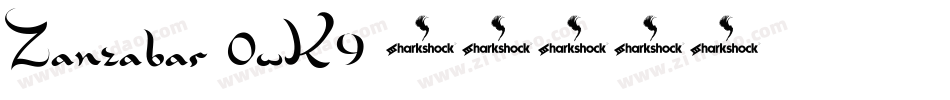 Zanzabar-0wK9字体转换