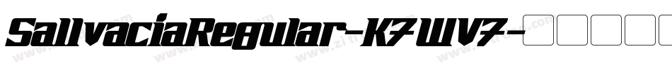 SallvaciaRegular-K7WV7字体转换