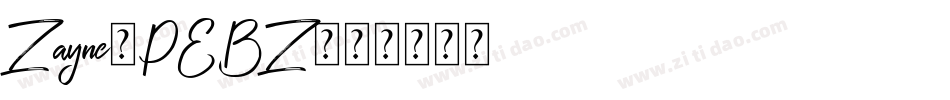 Zayne-PEBZ字体转换