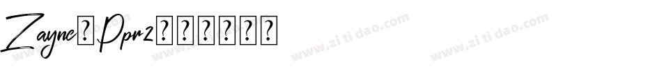 Zayne-Ppr2字体转换