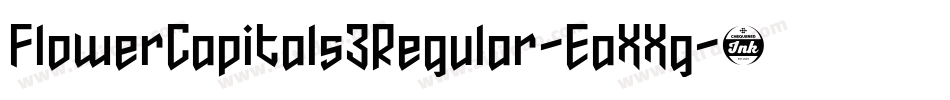 FlowerCapitals3Regular-EaXXg字体转换