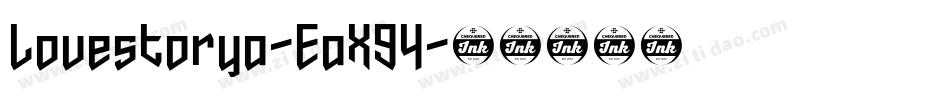 Lovestorya-EaX94字体转换
