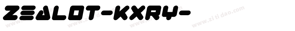 Zealot-Kxry字体转换