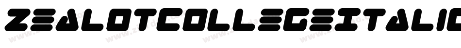 ZealotCollegeItalic-Y24O字体转换