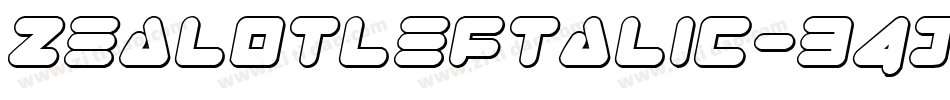 ZealotLeftalic-B4Jd字体转换