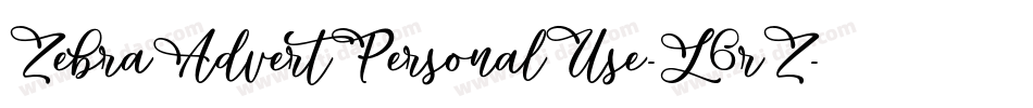 ZebraAdvertPersonalUse-L6rZ字体转换