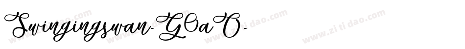 Swingingswan-G0aO字体转换