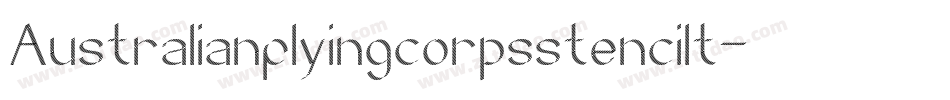 Australianflyingcorpsstencilt-z0jX字体转换