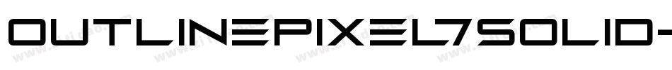 OutlinePixel7Solid-99w0字体转换