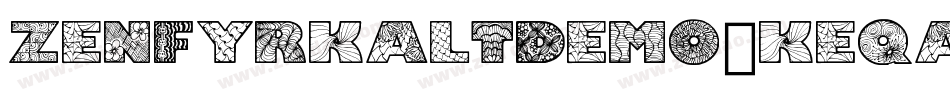 ZenfyrkaltDemo-KeqA字体转换