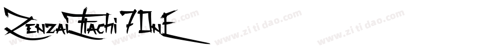 ZenzaiItachi-70nE字体转换