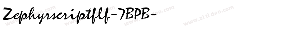 Zephyrscriptflf-7BPB字体转换