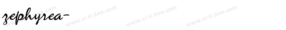 zephyrea字体转换