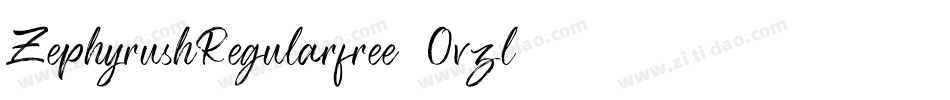 ZephyrushRegularfree-2Ovzl字体转换