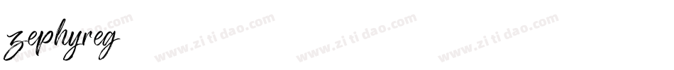 zephyreg字体转换