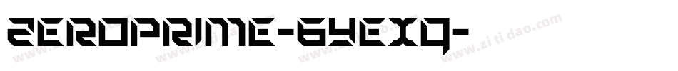ZeroPrime-6Yexq字体转换