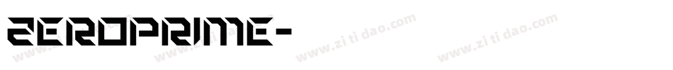 zeroprime字体转换