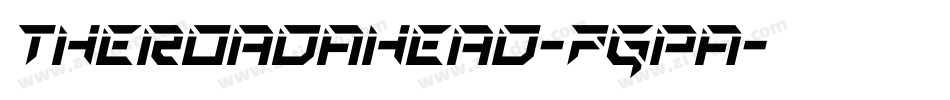 TheRoadAhead-7GpA字体转换