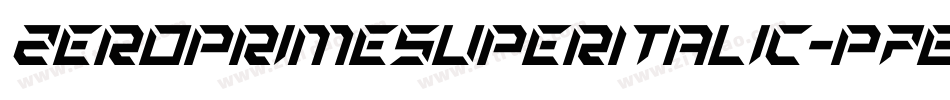 ZeroPrimeSuperItalic-p78wv字体转换