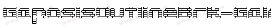 GaposisOutlineBrk-Galm字体转换