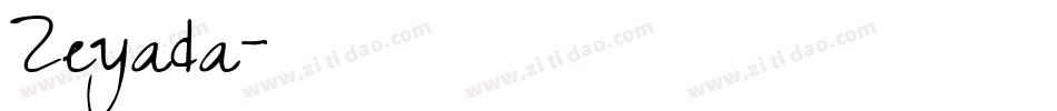 Zeyada字体转换