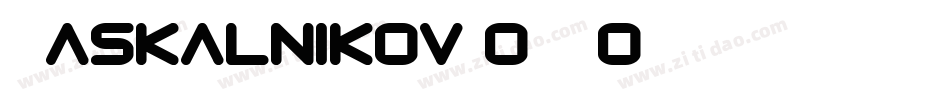 Raskalnikov-o1Vo字体转换