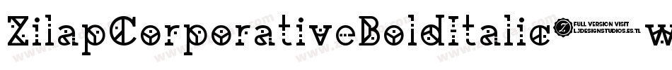ZilapCorporativeBoldItalic-w5q9字体转换