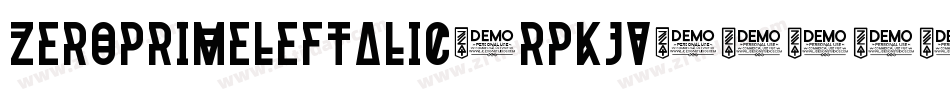 ZeroPrimeLeftalic-RpKJV字体转换