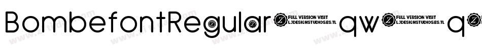 BombefontRegular-qw2q字体转换