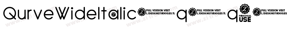 QurveWideItalic-q2q6字体转换
