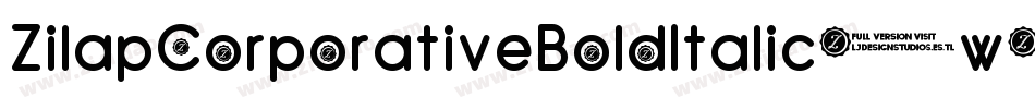 ZilapCorporativeBoldItalic-w5q9字体转换