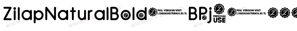ZilapNaturalBold-BPj8字体转换