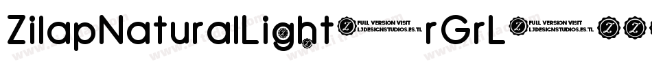ZilapNaturalLight-rGrL字体转换