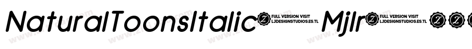 NaturalToonsItalic-Mjlr字体转换 NaturalToonsItalic-Mjlr字体转换