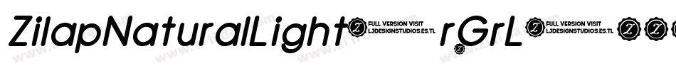ZilapNaturalLight-rGrL字体转换