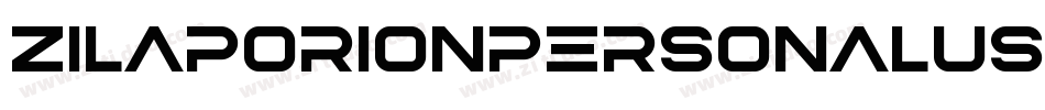 ZilapOrionPersonalUseFuturistic-DzA3字体转换